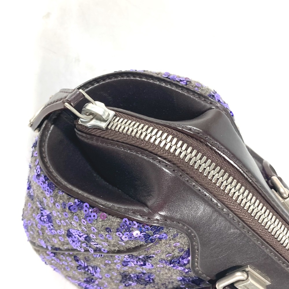 ハンドバッグ M40793 サンシャインエクスプレス カバン スパンコール レザー パープル ハンドバッグ M40793 サンシャインエクスプレス カバン スパンコール レザー パープル