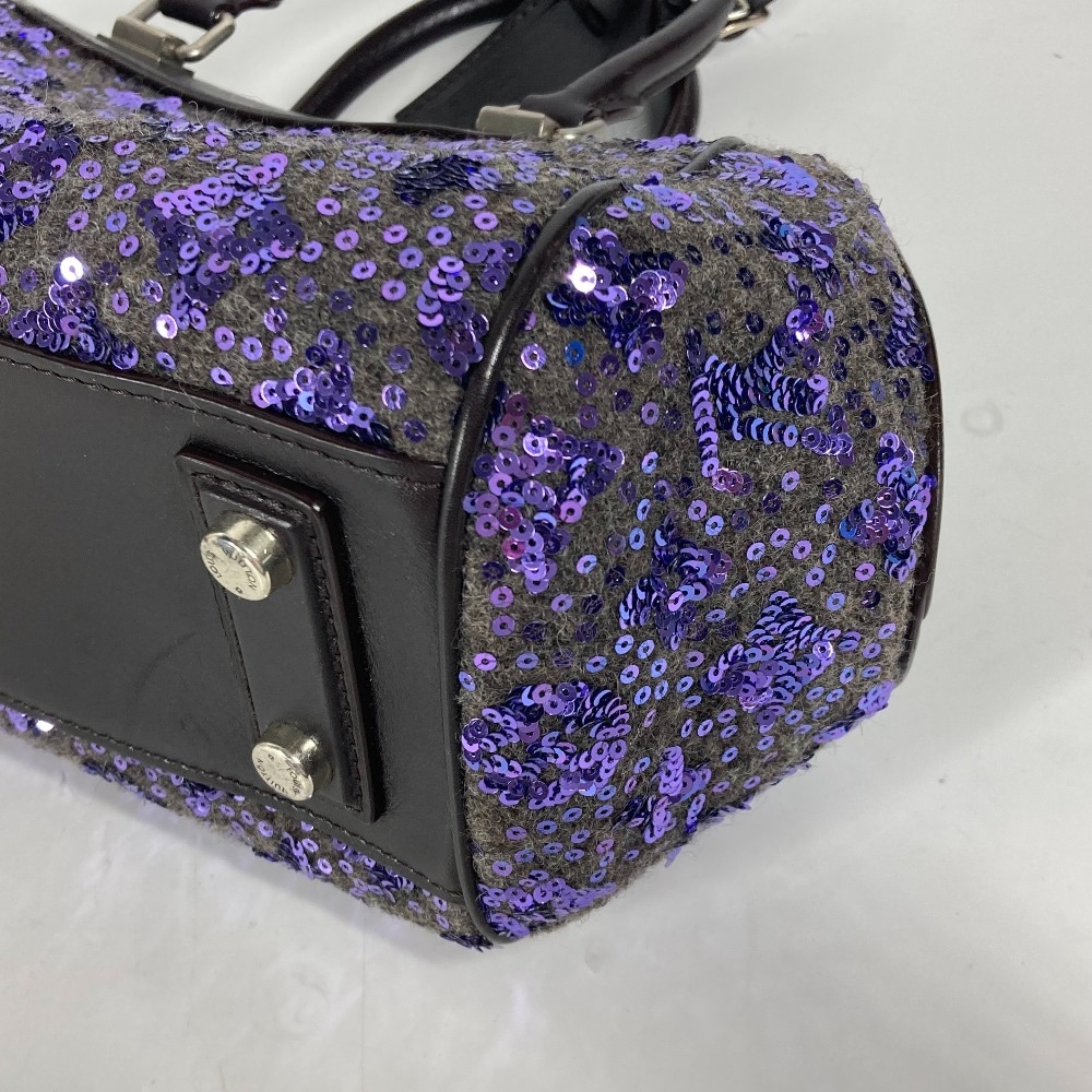 ハンドバッグ M40793 サンシャインエクスプレス カバン スパンコール レザー パープル ハンドバッグ M40793 サンシャインエクスプレス カバン スパンコール レザー パープル