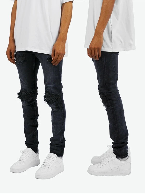 mnml ダメージ加工 スキニーデニム サイズ34（mnml X161 Stretch Denim 