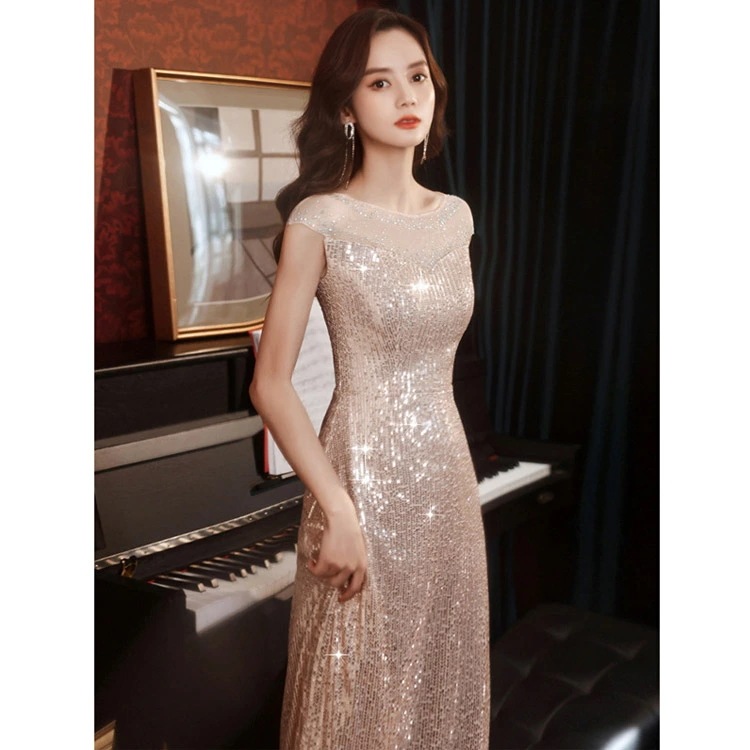 キラキラドレス スパンコール イブニングドレス ローズゴールド ロングドレス 発表会ドレス キレイめ パーティードレス Aライン 二次会ドレス 結婚式ドレス 大きいサイズ オシャレ XS S M L キラキラドレス スパンコール イブニングドレス ローズゴールド ロングドレス 発表会ドレス キレイめ パーティードレス Aライン 二次会ドレス 結婚式ドレス 大きいサイズ オシャレ XS S M L
