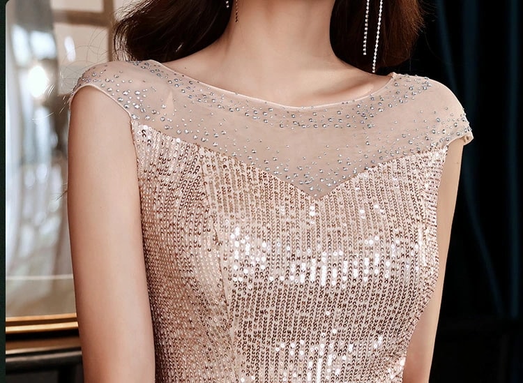 キラキラドレス スパンコール イブニングドレス ローズゴールド ロングドレス 発表会ドレス キレイめ パーティードレス Aライン 二次会ドレス 結婚式ドレス 大きいサイズ オシャレ XS S M L キラキラドレス スパンコール イブニングドレス ローズゴールド ロングドレス 発表会ドレス キレイめ パーティードレス Aライン 二次会ドレス 結婚式ドレス 大きいサイズ オシャレ XS S M L