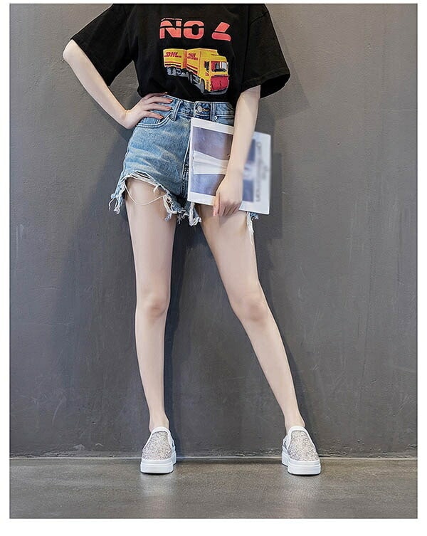 【激安開催！】スニーカー サンダル レディース 厚底 通気性 レース 透け感 メッシュ シースルー つっかけ ヒール6cm かかとなし 小さいサイズ シルバー 白 ホワイト 黒 ブラック 普段履き サ