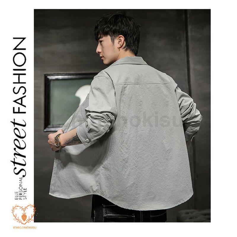 メンズシャツ 長袖おしゃれ 開襟シャツ ボタンダウン トップス カジュアルシャツ 男性ファッション メンズ スタンドカラー ビジネス40代 50代 60代 メンズシャツ 長袖おしゃれ 開襟シャツ ボタンダウン トップス カジュアルシャツ 男性ファッション メンズ スタンドカラー ビジネス40代 50代 60代