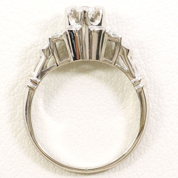 PT900 プラチナ リング 指輪 8.5号 ダイヤ 0.08 総重量約5.8g ジュエリー 中古 PT900 プラチナ リング 指輪 8.5号 ダイヤ 0.08 総重量約5.8g ジュエリー 中古