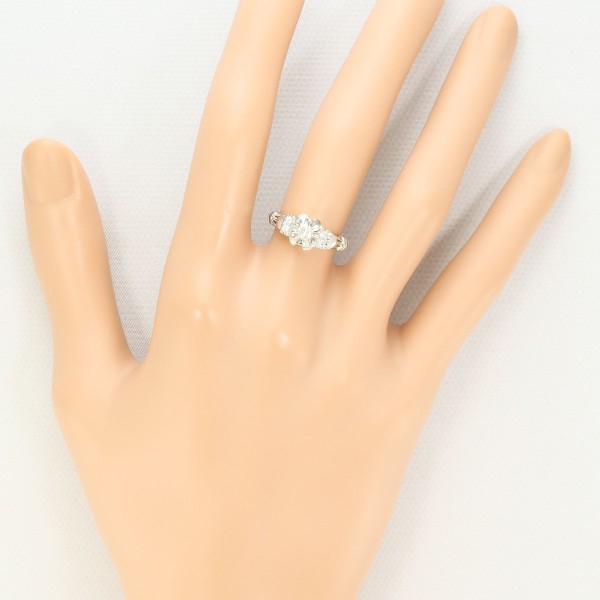 PT900 プラチナ リング 指輪 8.5号 ダイヤ 0.08 総重量約5.8g ジュエリー 中古 PT900 プラチナ リング 指輪 8.5号 ダイヤ 0.08 総重量約5.8g ジュエリー 中古