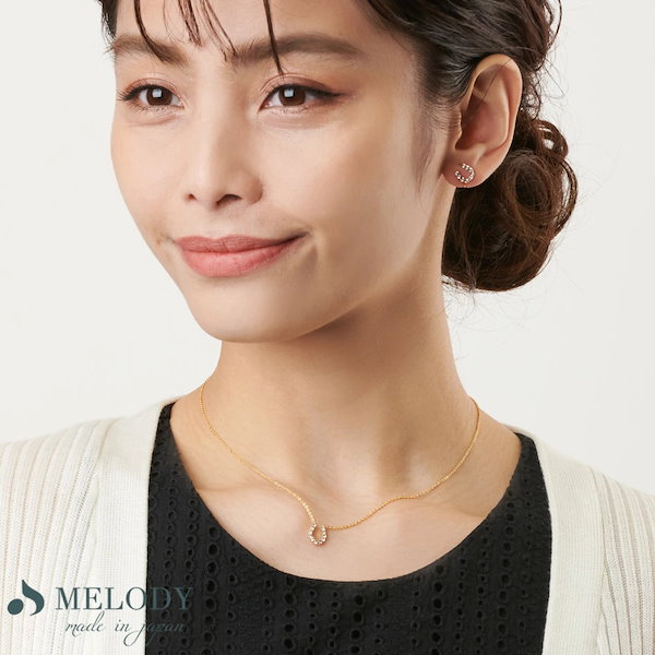 Qoo10] MELODY ACCESSORY ネックレス K18GP 馬蹄 馬のてい鉄