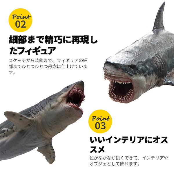 PNSO 1/35 サイズ メガロドン ホホジロザメ サメ こども サメ好きの孫への プレゼント リアル 海洋動物 魚類 フィギュア PVC  プラモデル モデル 大人のおもちゃ プレミアム 31.5c