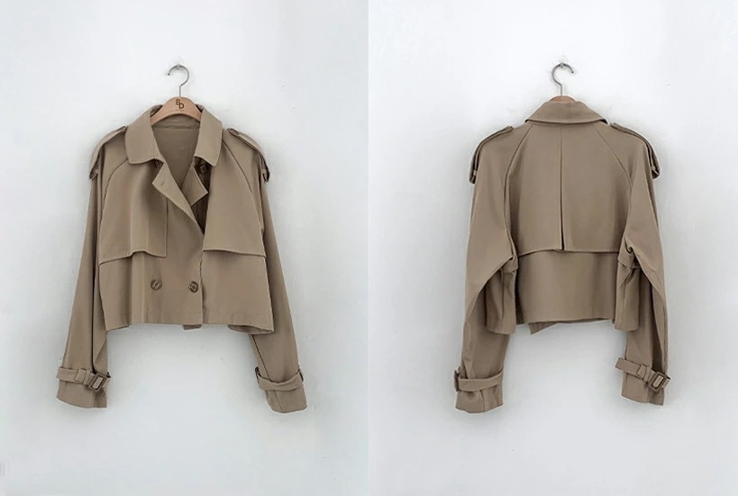 クロップドトレンチコートp288250 レディース 【jk】トレンチコート 長袖 ショート丈 クロップド丈 単色 無地 シンプル ベーシック 襟 えり Vネック ボタン ぼたん フラップ 秋 冬 春 クロップドトレンチコートp288250 レディース 【jk】トレンチコート 長袖 ショート丈 クロップド丈 単色 無地 シンプル ベーシック 襟 えり Vネック ボタン ぼたん フラップ 秋 冬 春