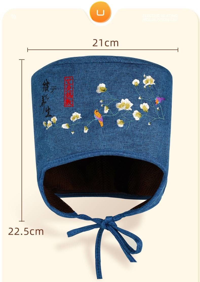 電気加熱よもぎ帽子よもぎ蒸しセットお灸帽子頭温灸器頭皮ケアヘッド温熱月子帽子煙のでない温度調節火を使わないお灸レディース メンズ深め年寄り男女 兼用一般家庭お灸用睡眠を助ける頭の痛みと不快感を緩和する