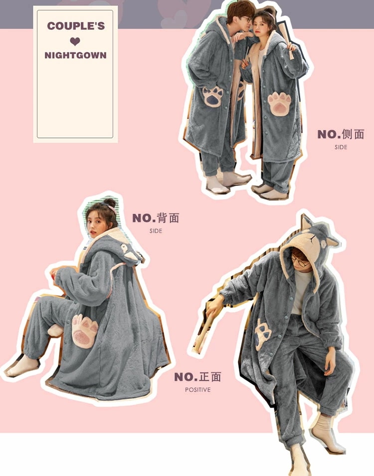 ペアパジャマ カップル 冬 もこもこ レディースパジャマ メンズパジャマ 前開き ルームウェア 上下セット 長袖 猫耳 肉球 猫柄 ねこ耳 ネコ耳 星柄 ウサギ 兎耳フード うさぎ耳 パーカー かわい ペアパジャマ カップル 冬 もこもこ レディースパジャマ メンズパジャマ 前開き ルームウェア 上下セット 長袖 猫耳 肉球 猫柄 ねこ耳 ネコ耳 星柄 ウサギ 兎耳フード うさぎ耳 パーカー かわい