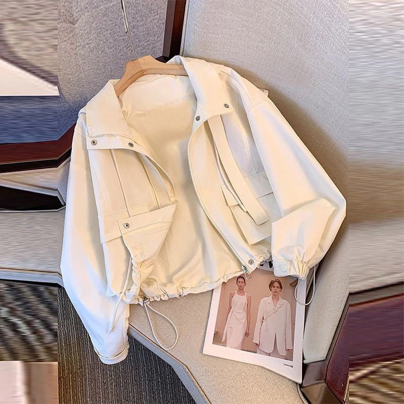 ショート丈 フード付きアウター 新作 レディース ゆったり 百掛け ジャケット トップス カジュアル 薄手 パーカー コート 上着 ショート丈 フード付きアウター 新作 レディース ゆったり 百掛け ジャケット トップス カジュアル 薄手 パーカー コート 上着