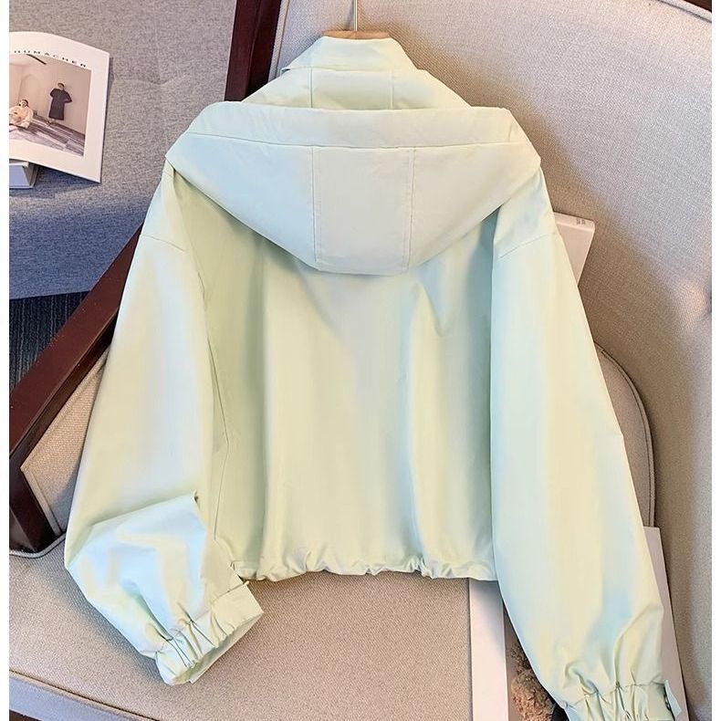 ショート丈 フード付きアウター 新作 レディース ゆったり 百掛け ジャケット トップス カジュアル 薄手 パーカー コート 上着 ショート丈 フード付きアウター 新作 レディース ゆったり 百掛け ジャケット トップス カジュアル 薄手 パーカー コート 上着