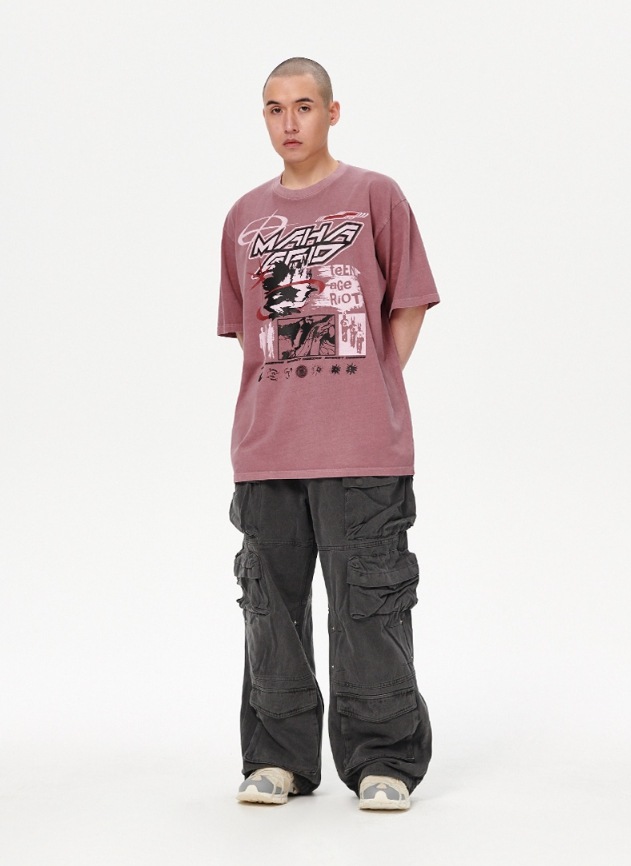 【mahagrid】24SS★ SPIRIT DESIRE PIGMENT TEE MUSINSA | MAHAGRID SPIRIT DESIRE PIGMENT TEE CHARCOAL