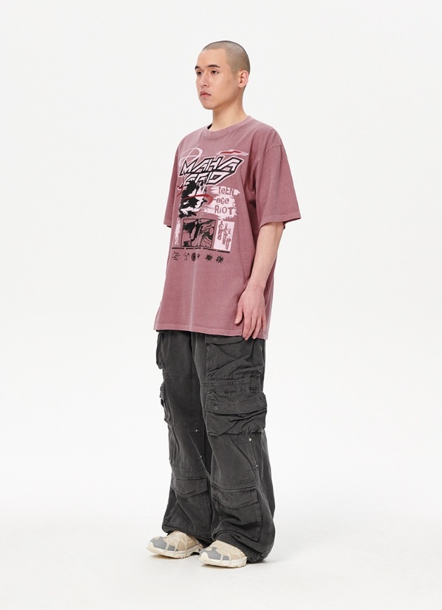 mahagrid] SPIRIT DESIRE PIGMENT TEE Tシャツ・カットソー