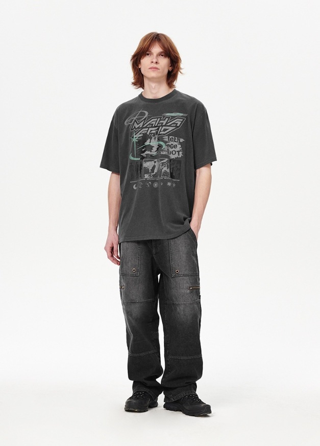 【mahagrid】24SS★ SPIRIT DESIRE PIGMENT TEE mahagrid] SPIRIT DESIRE PIGMENT TEE Tシャツ・カットソー