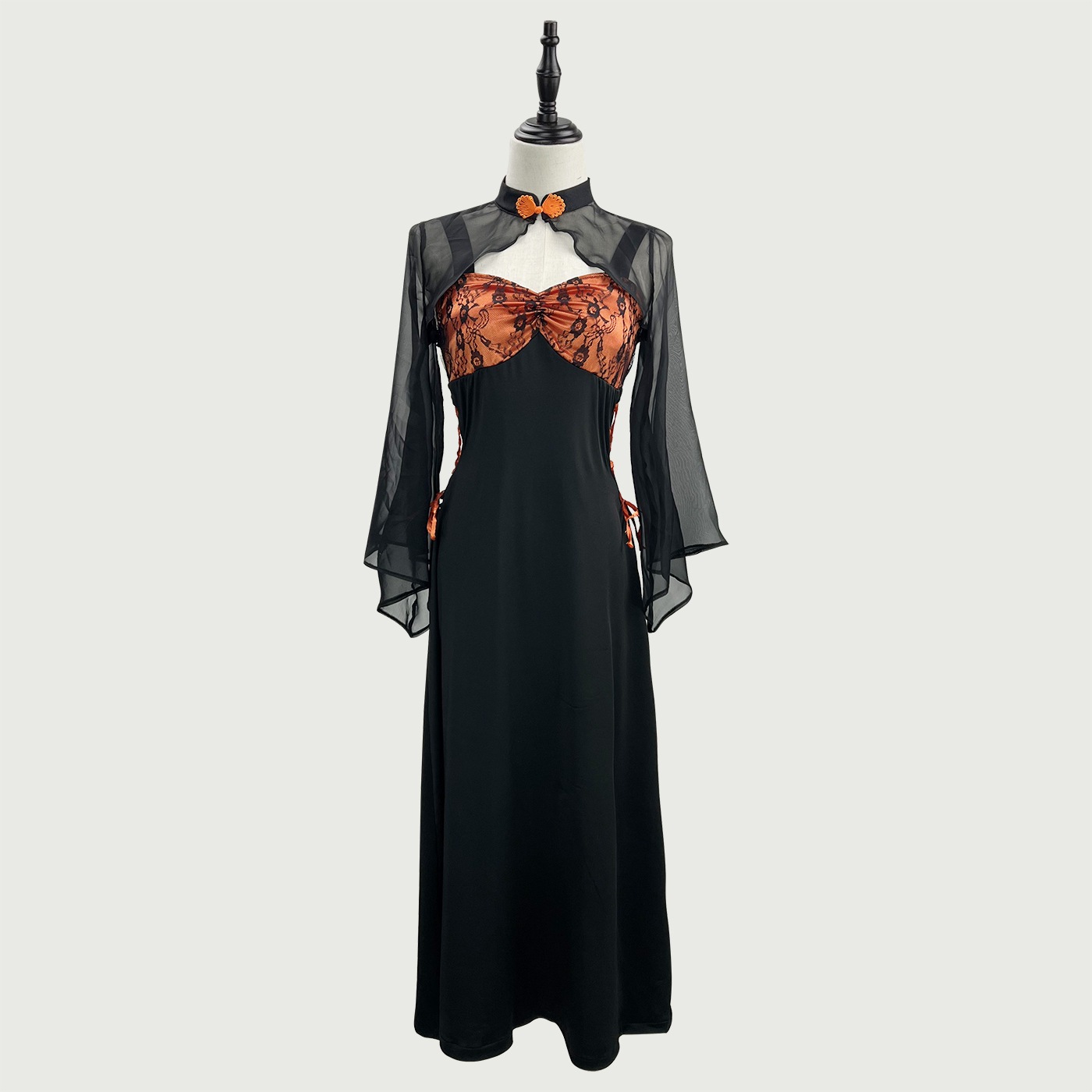 オリジナルの新しいハロウィン中国風魔女コスチュームハロウィン魔女コスチューム大きいサイズ