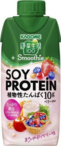 カゴメ 野菜生活100 スムージー ソイ プロテイン ベリーミックス 330ml 紙パック 48本 (12本入×4 まとめ買い) 野菜ジュース Smoothie SOY PROTEIN mix カゴメ 野菜生活100 スムージー ソイ プロテイン ベリーミックス 330ml 紙パック 48本 (12本入×4 まとめ買い) 野菜ジュース Smoothie SOY PROTEIN mix
