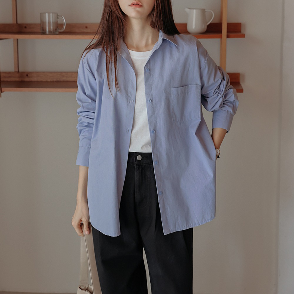 ハイジコットンバクシーサイドスリットシャツ ハイジコットンバクシーサイドスリットシャツ