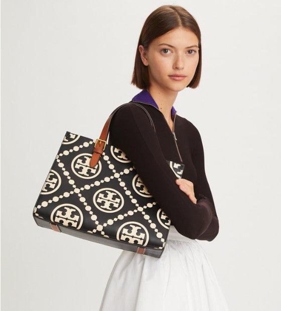 Qoo10] TORY BURCH T MONOGRAM CONTRAST