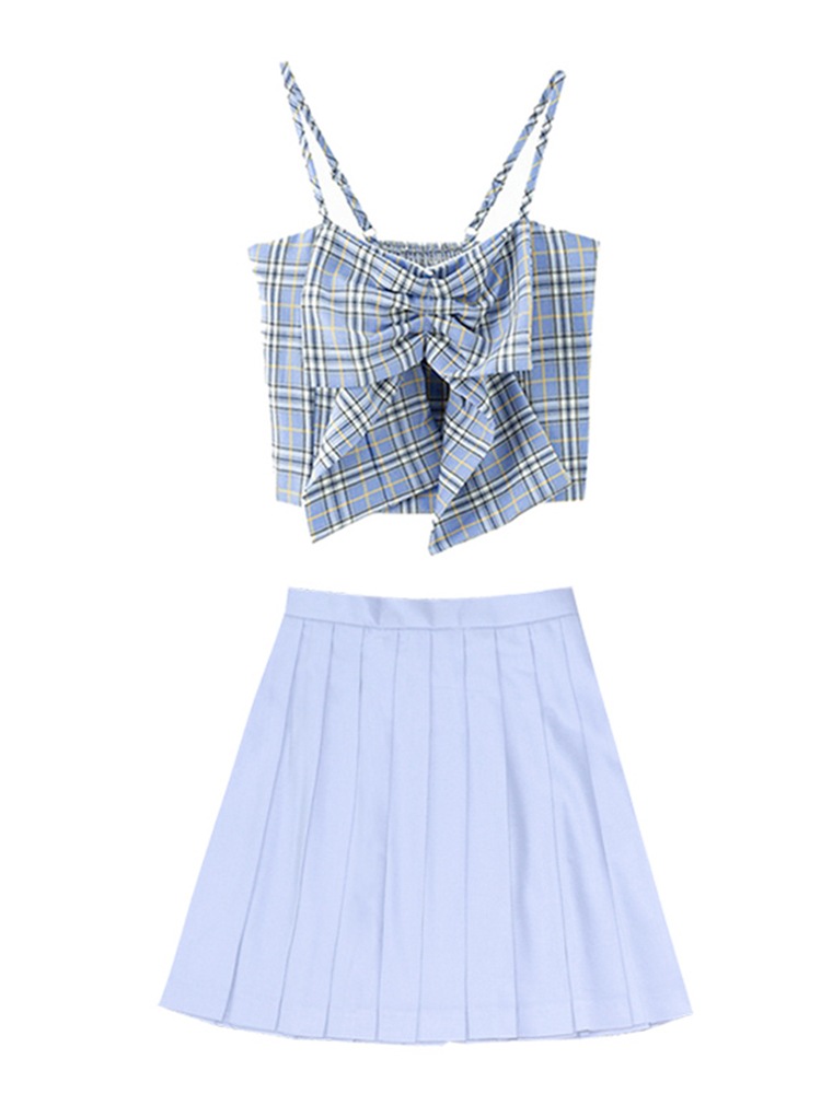 Aespa ジンミンジンチェック柄サスペンダートップセックスパフォーマンスダンススーツ Aespa ジンミンジンチェック柄サスペンダートップセックスパフォーマンスダンススーツ