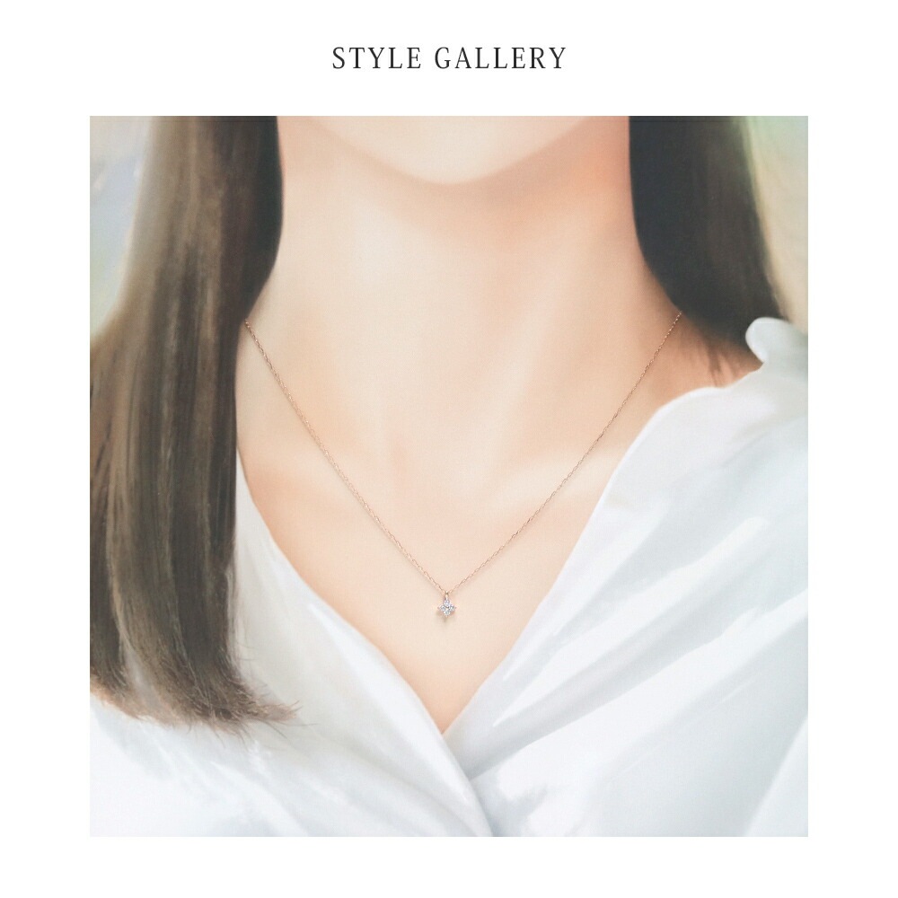 リボン済＆紙袋 ネックレス 正規品 レディース フラワーモチーフ ネックレス ペンダント プレゼント アクセサリー ジュエリー K10ピンクゴールド 祝い