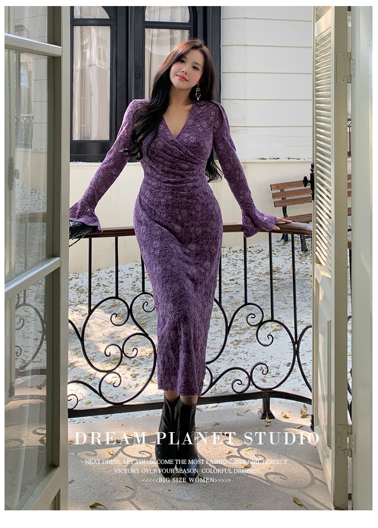 【ぽっちゃり】 大きいサイズ XL-5XL セクシー レース vネック フランス風 おしゃれ ワンピース 着やせ タイト ロングワンピース フォーマル パーティー ドレス お呼ばれ 演奏会 成人式 同 【ぽっちゃり】 大きいサイズ XL-5XL セクシー レース vネック フランス風 おしゃれ ワンピース 着やせ タイト ロングワンピース フォーマル パーティー ドレス お呼ばれ 演奏会 成人式 同