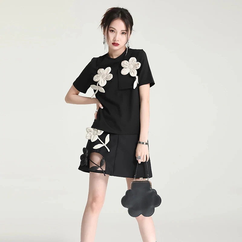 【人気商品超目玉】フレアスカートドッキング 花柄 Aライン ショートスカート ハーフスカート 【シャツも店で販売してる】 母の日