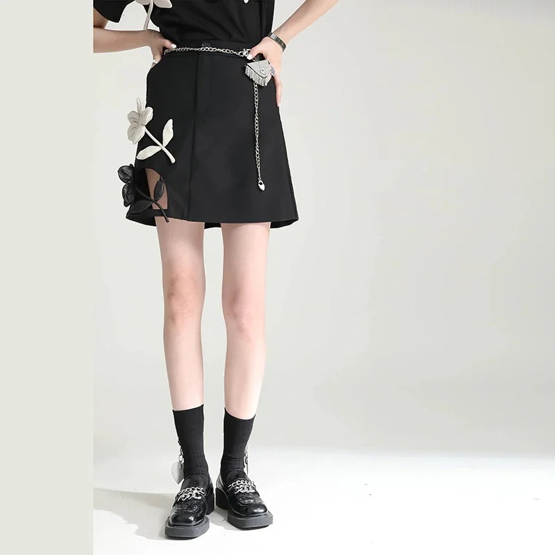 【人気商品超目玉】フレアスカートドッキング 花柄 Aライン ショートスカート ハーフスカート 【シャツも店で販売してる】 母の日