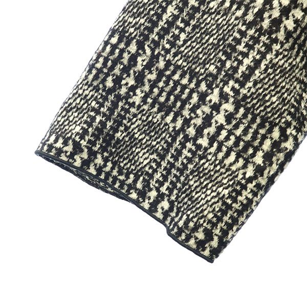 マレーラ 総柄 5分袖 ウールブレンド 膝丈ワンピース 42 ブラック MARELLA レディース マレーラ 総柄 5分袖 ウールブレンド 膝丈ワンピース 42 ブラック MARELLA レディース