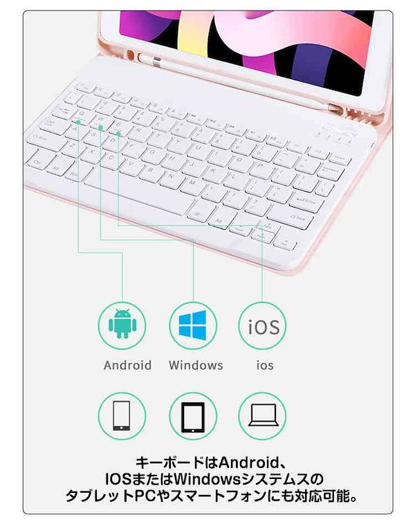 Qoo10] 3点セット iPad ケース キーボード