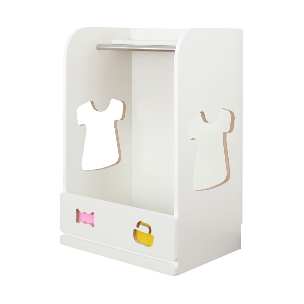 充英アート お片付けしたくなるハンガーラック キッズ ベビー 赤ちゃん ハンガー ラック 服 片付け 知育 収納