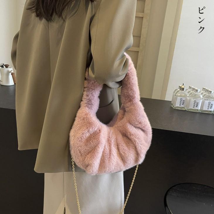 【期間限定】2WAY チェーン ショルダー ハンドバッグ エコファー ふわふわ デート 2024秋冬新作【akb409-030】【予約販売:15-20日】宅込 【期間限定】2WAY チェーン ショルダー ハンドバッグ エコファー ふわふわ デート 2024秋冬新作【akb409-030】【予約販売:15-20日】宅込