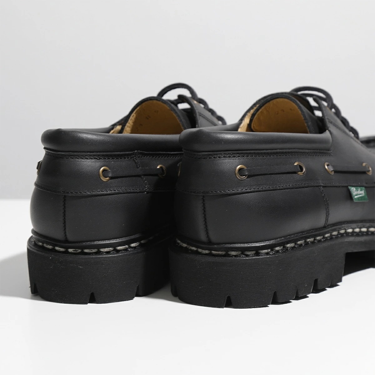 Paraboot パラブーツ モカシンシューズ CHIMEY シメイ 200817 メンズ レースアップ レザー 靴 NOIR