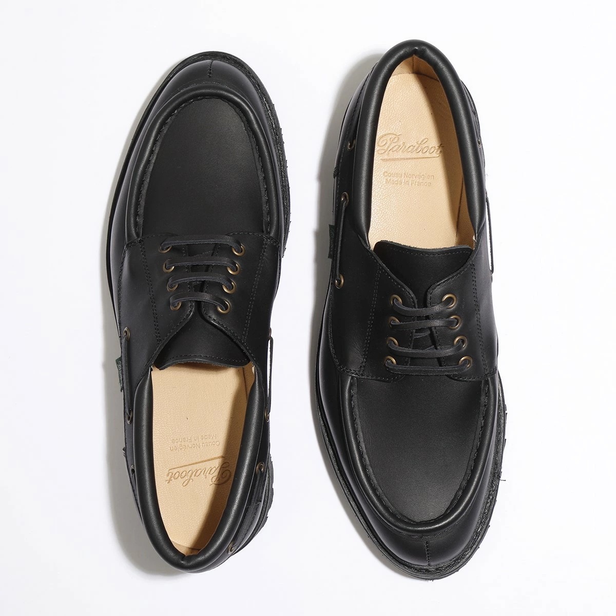 Paraboot パラブーツ モカシンシューズ CHIMEY シメイ 200817 メンズ レースアップ レザー 靴 NOIR