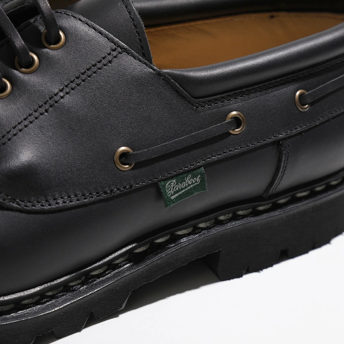 Paraboot パラブーツ モカシンシューズ CHIMEY シメイ 200817 メンズ レースアップ レザー 靴 NOIR