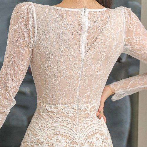 キャバドレス ナイトドレス ミディアムドレス ハイウエスト タイト ワンピース 長袖 アイラッシュレース レディース グラシア キャバドレス ナイトドレス ミディアムドレス ハイウエスト タイト ワンピース 長袖 アイラッシュレース レディース グラシア