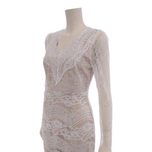 キャバドレス ナイトドレス ミディアムドレス ハイウエスト タイト ワンピース 長袖 アイラッシュレース レディース グラシア キャバドレス ナイトドレス ミディアムドレス ハイウエスト タイト ワンピース 長袖 アイラッシュレース レディース グラシア