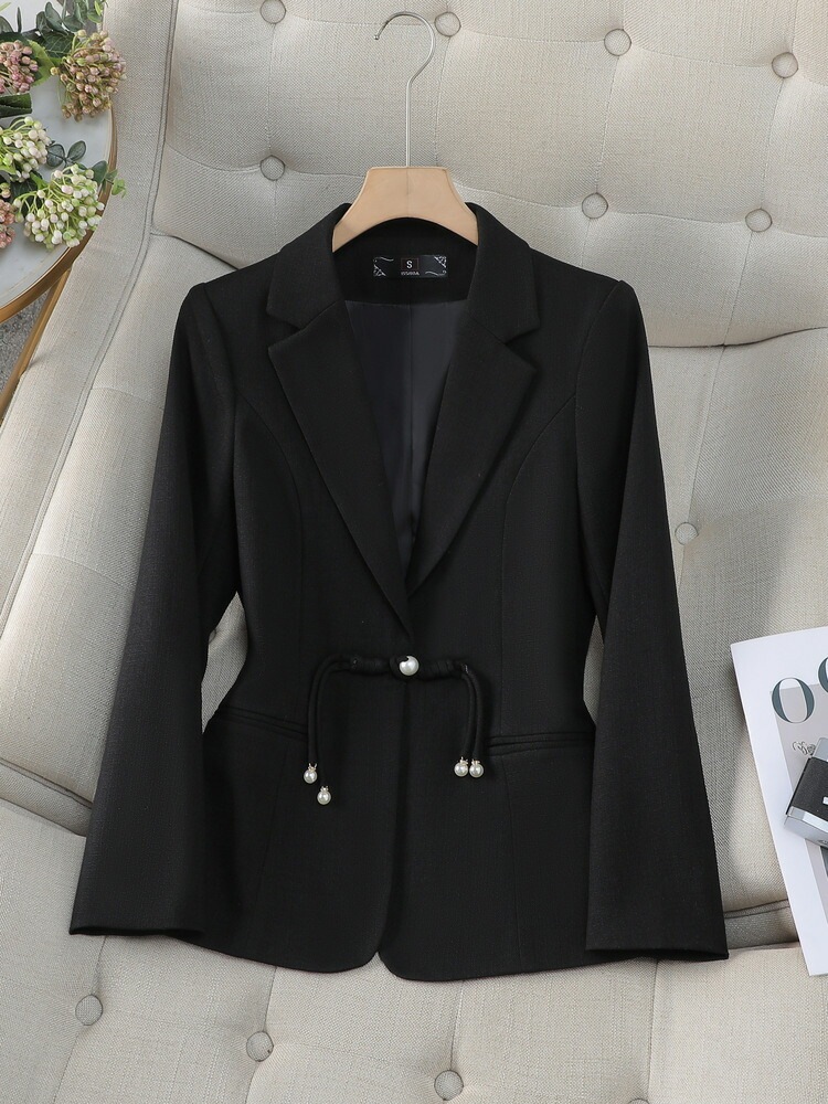 小西装外套 女 新作 春秋 シンプル 高級感 気質 レディース ファッション