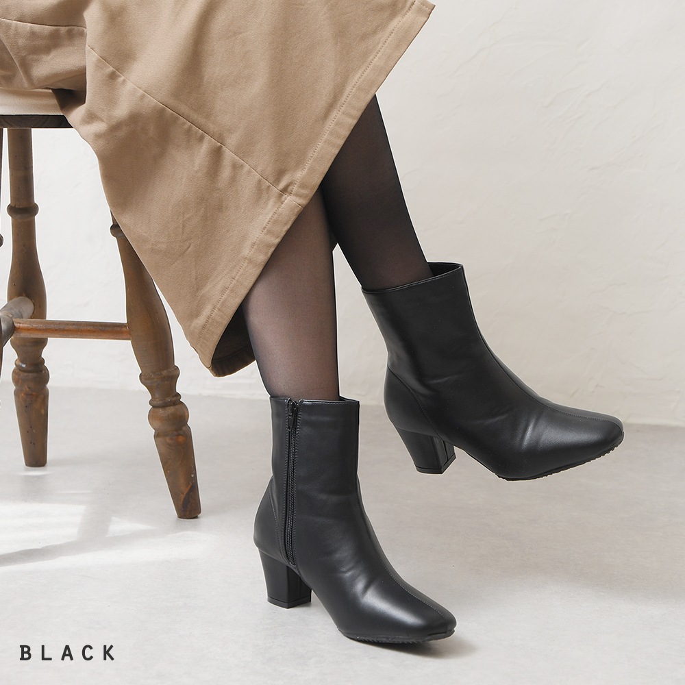 ショートブーツ レディース サイドジップ ヒール チャンキーヒール 太ヒール スクエアトゥ 歩きやすい 疲れない 軽い 滑らない 履きやすい おしゃれ きれいめ 防滑 防寒 裏起毛 暖かい黒 冬 ショートブーツ レディース サイドジップ ヒール チャンキーヒール 太ヒール スクエアトゥ 歩きやすい 疲れない 軽い 滑らない 履きやすい おしゃれ きれいめ 防滑 防寒 裏起毛 暖かい黒 冬