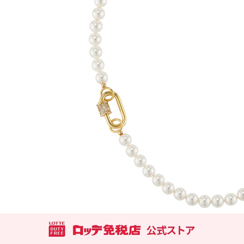 [タチアナ] クラシックパールポイントロックネックレス(42cm)