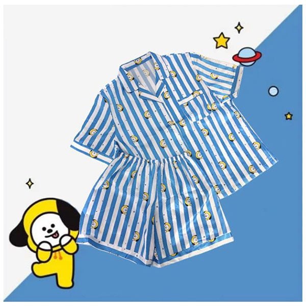 Qoo10] BT21 BTS半袖/長袖パジャマ 寝巻き レジャ