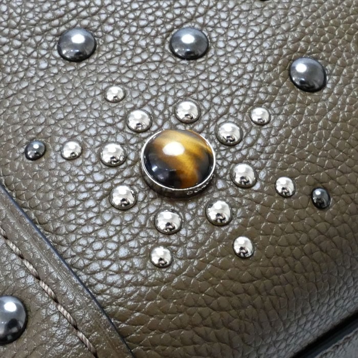 COACH コーチ ウェスタン リベット イーディー ショルダーバッグ ブラウン 57660 レディース 中古