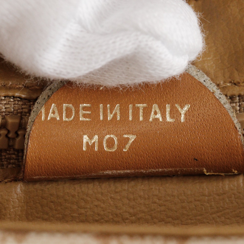 オールドセリーヌ マカダム 2WAYクラッチ ショルダーバッグ PVC レザー ベージュ レディース 中古品 オールドセリーヌ マカダム 2WAYクラッチ ショルダーバッグ PVC レザー ベージュ レディース 中古品