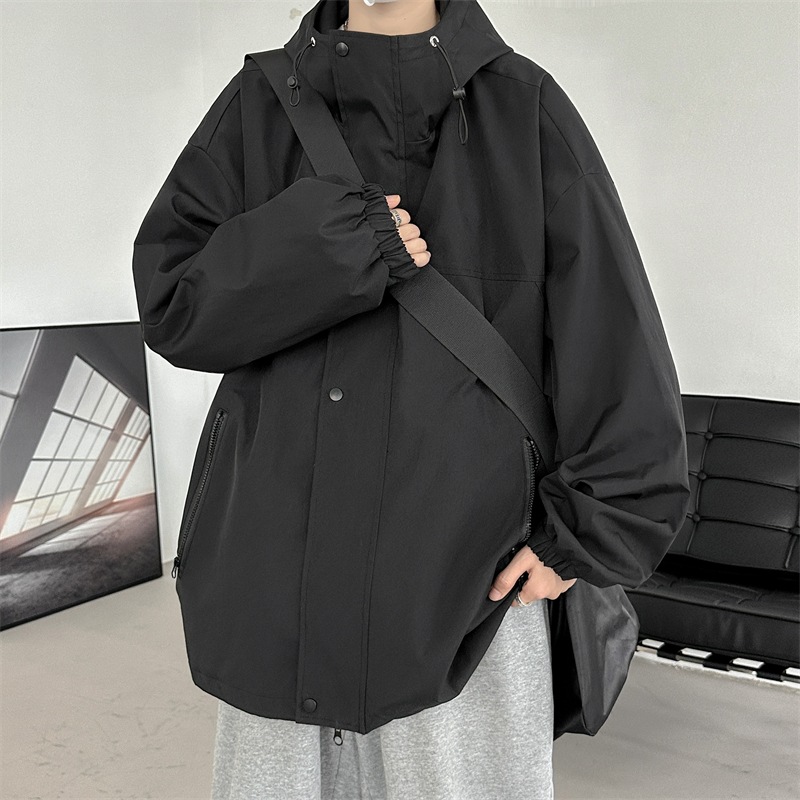 防風防水フーデッドジャケットメンズ春秋新作アメリカンタイドゆったり大きいサイズ王道機能ジャケット 防風防水フーデッドジャケットメンズ春秋新作アメリカンタイドゆったり大きいサイズ王道機能ジャケット