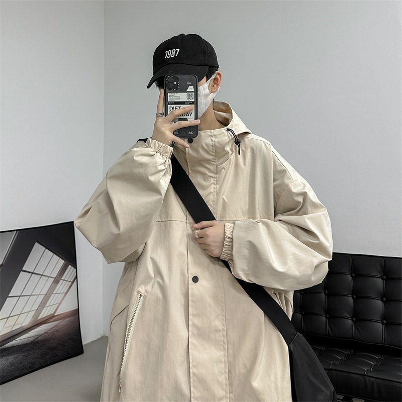 防風防水フーデッドジャケットメンズ春秋新作アメリカンタイドゆったり大きいサイズ王道機能ジャケット 防風防水フーデッドジャケットメンズ春秋新作アメリカンタイドゆったり大きいサイズ王道機能ジャケット