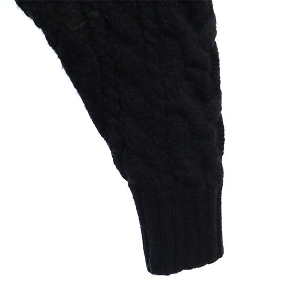 未使用 長袖 セーター F ブラック ニット ビーズ レディース