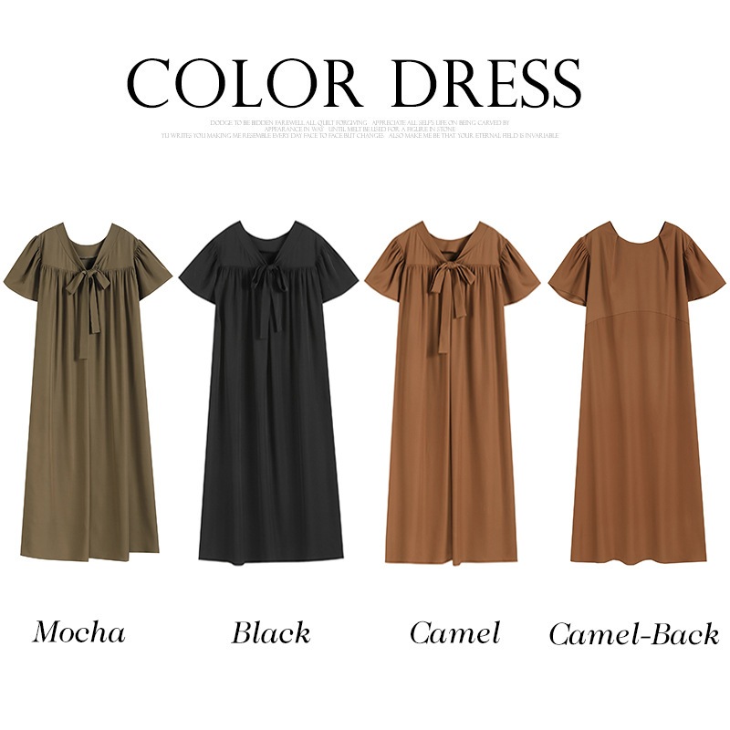 夏の女子スカート新しいスタイルのフロントとバックツーウェアvネック韓国の弓ロンドレス88502 夏の女子スカート新しいスタイルのフロントとバックツーウェアvネック韓国の弓ロンドレス88502