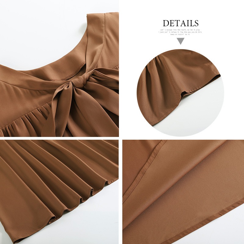 夏の女子スカート新しいスタイルのフロントとバックツーウェアvネック韓国の弓ロンドレス88502 夏の女子スカート新しいスタイルのフロントとバックツーウェアvネック韓国の弓ロンドレス88502