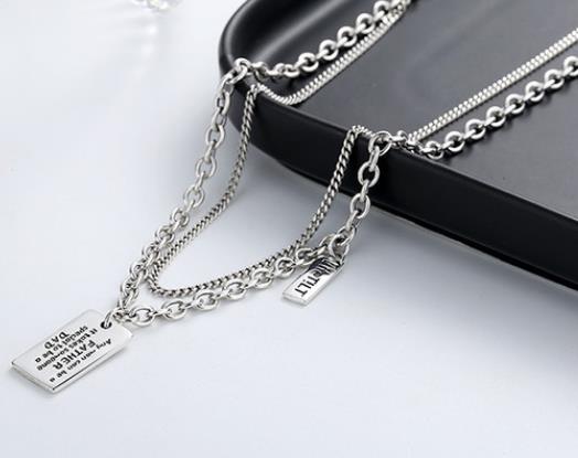 ネックレス S925純銀　ins　鎖骨ネックレス　S925Necklace