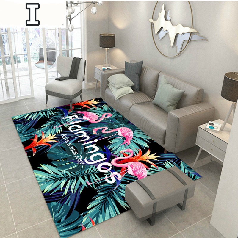 10スタイル 子供の漫画のパターンラグ 洗える180*280cmラグマット 滑り止め付 西海岸 絨毯　マット ラグカーペット　ジオメトリ 北欧 カーペット おしゃれ　ネコ ウサギ フラミンゴ くまオ